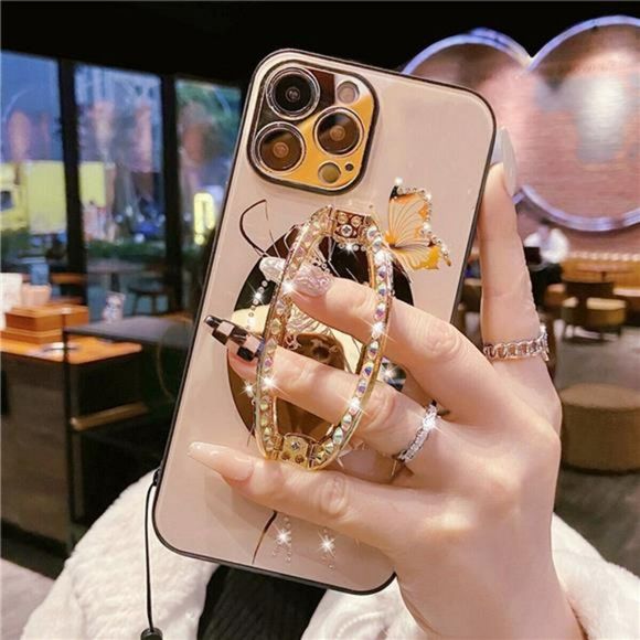 Bling Glitter Case Girl Phone Cover for iPhone 14 Pro Max 13 12 11 7/8 Plus XR - Picture 3 of 10